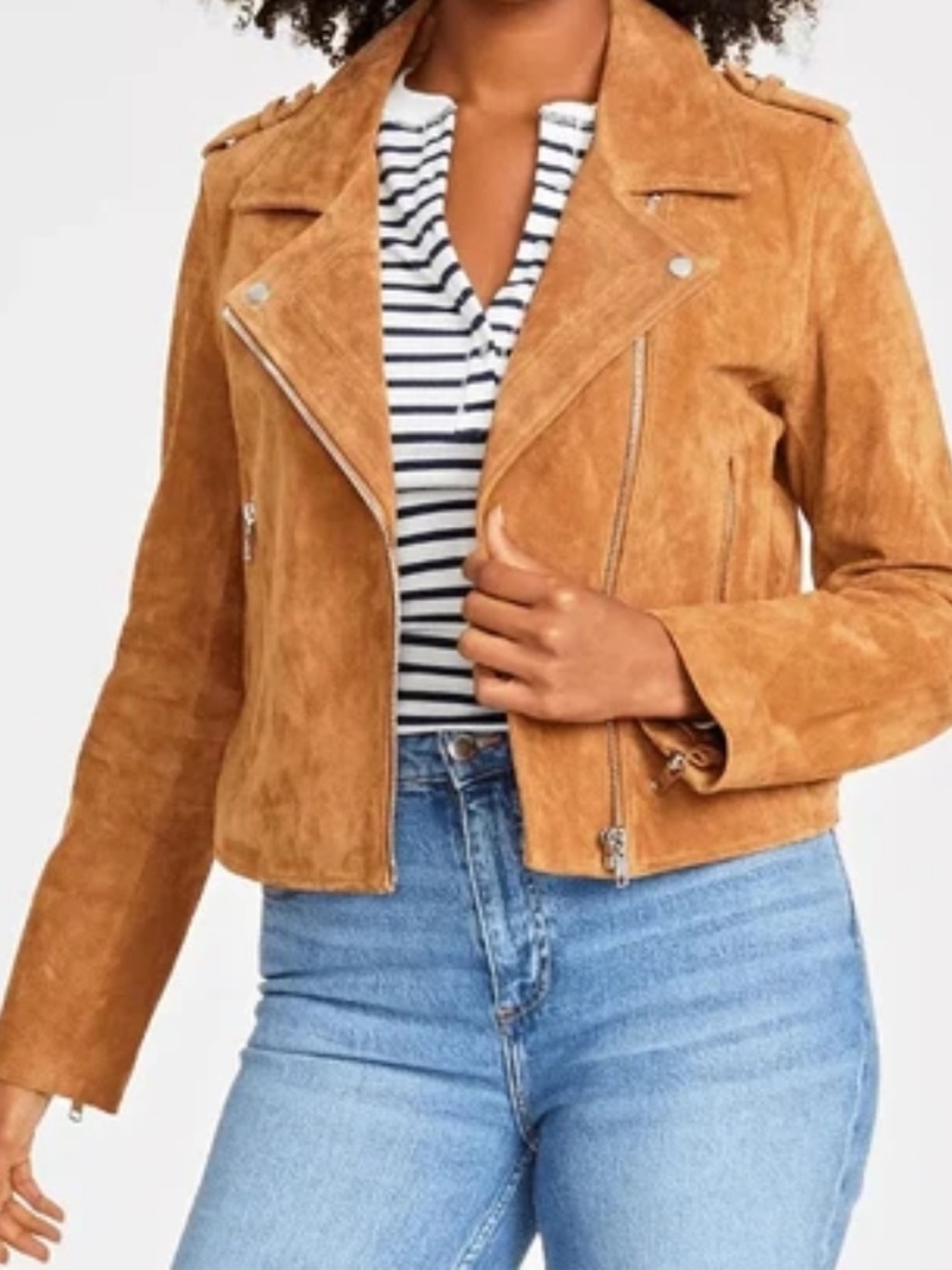 Blank nyc suede motor jacket